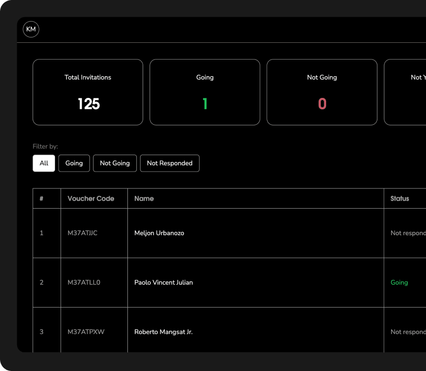 Track who's attending image.